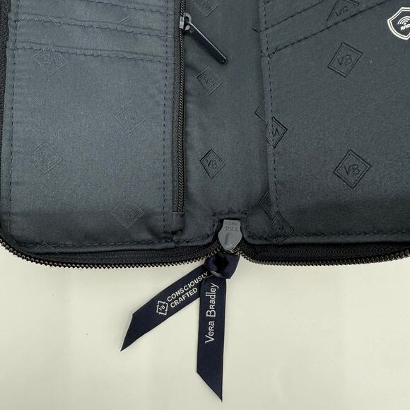 Vera Bradley Wristlet Wallet Sunflowers Quilted Cotton ID Storage RFID Travel - Picture 6 of 12